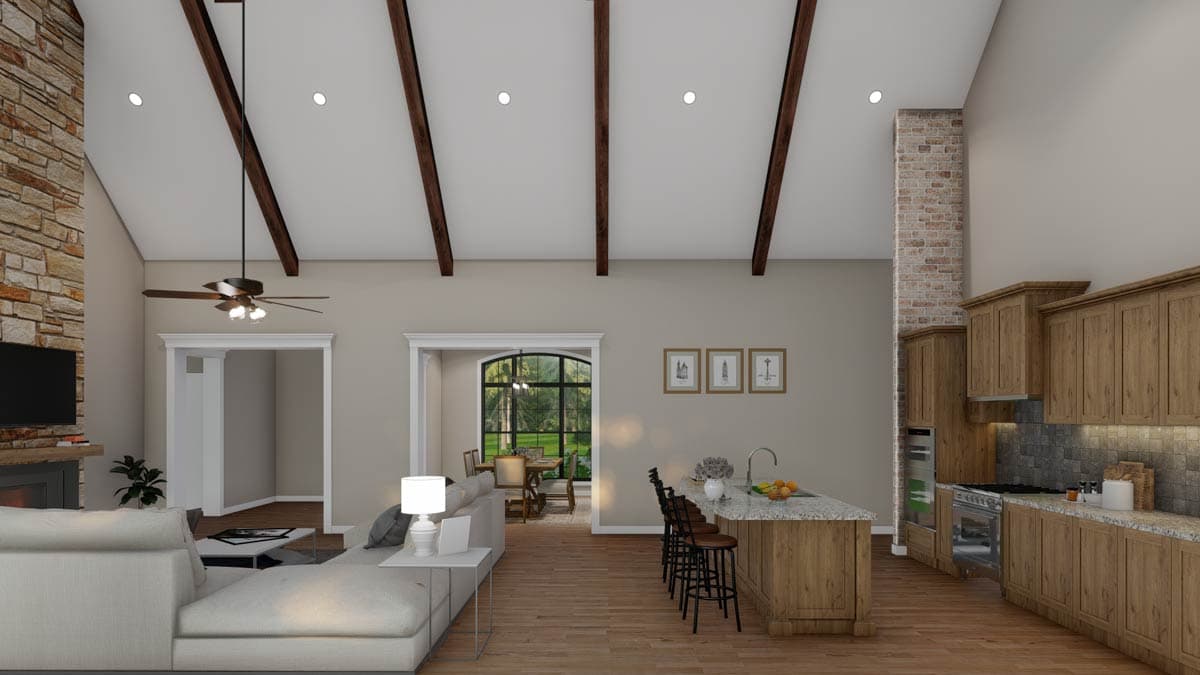 Plan 70506MK: 3 Bed European House Plan with Vaulted Great Room - 2532 Sq Ft - Image #16 - European, French Country, Traditional