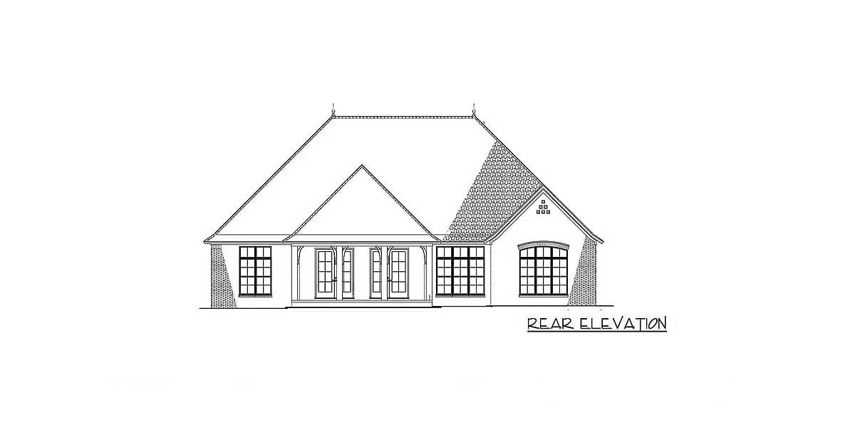Plan 70506MK: 3 Bed European House Plan with Vaulted Great Room - 2532 Sq Ft - Image #18 - European, French Country, Traditional