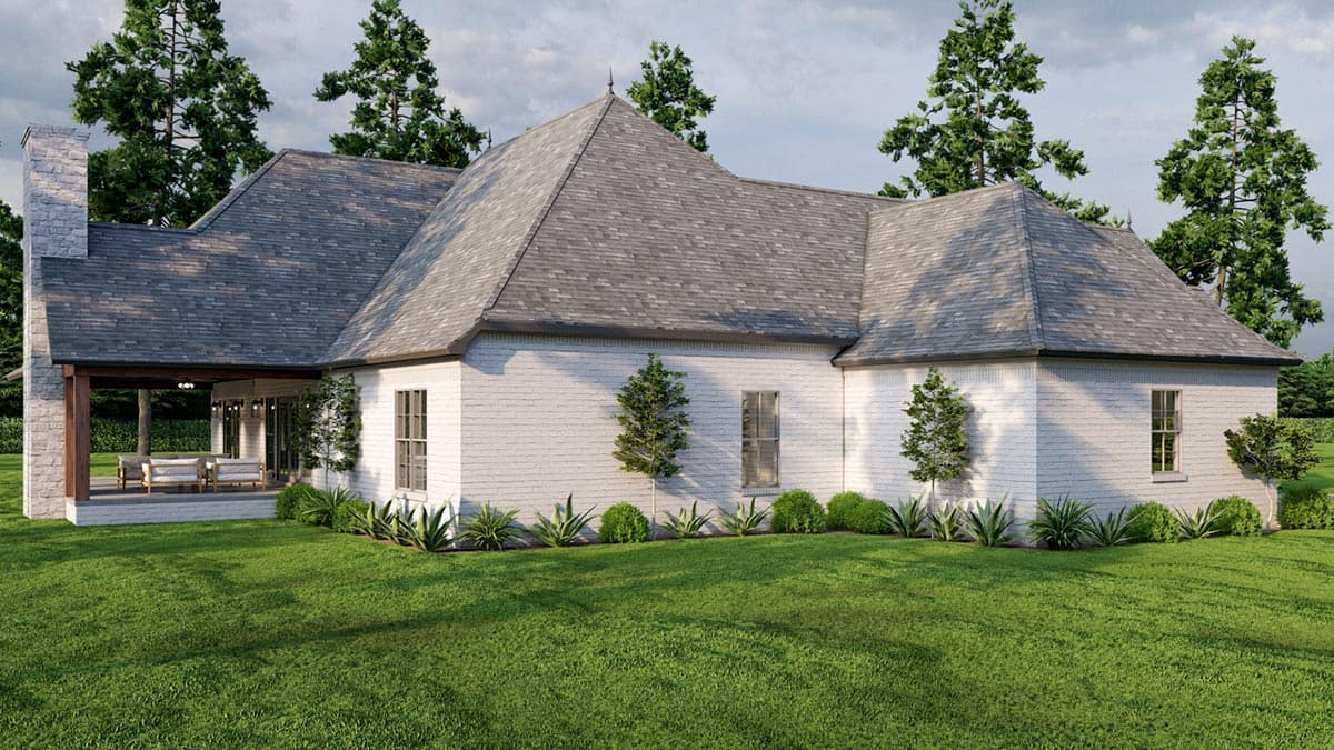 Plan 70508MK: 3 Bed Brick and Stone House Plan - 2428 Sq Ft - Image #4 - European, French Country