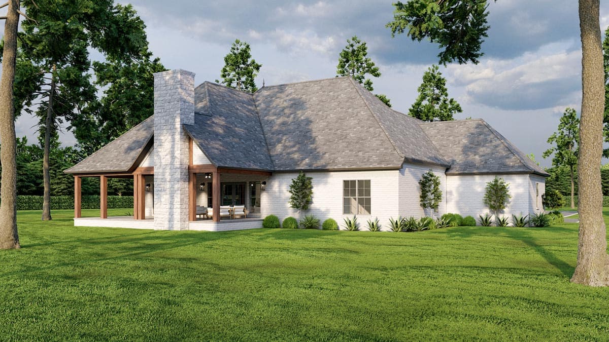 Plan 70508MK: 3 Bed Brick and Stone House Plan - 2428 Sq Ft - Image #5 - European, French Country