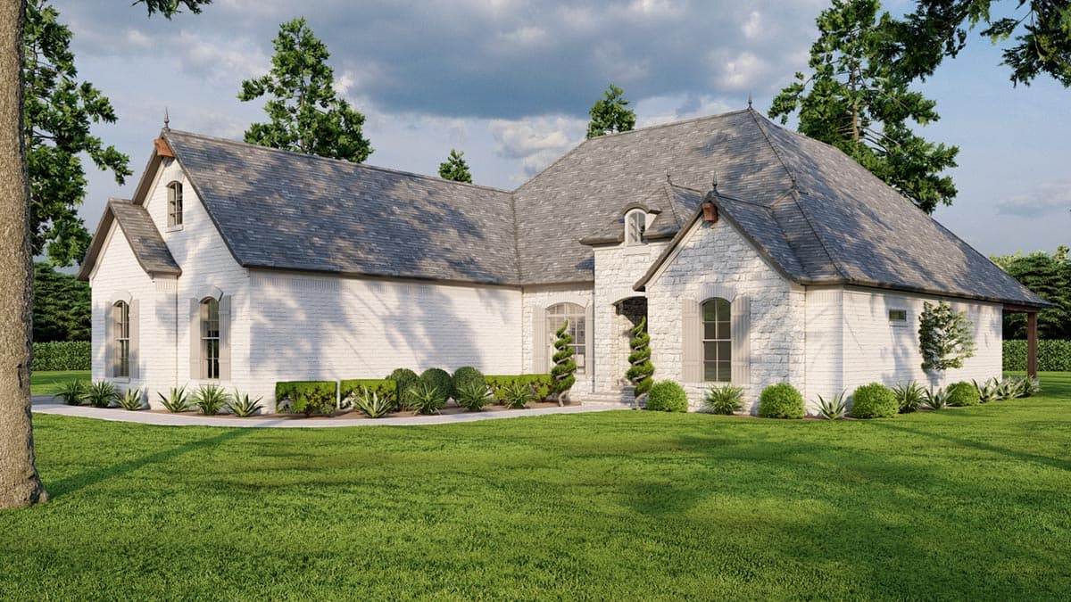 Plan 70508MK: 3 Bed Brick and Stone House Plan - 2428 Sq Ft - Image #9 - European, French Country