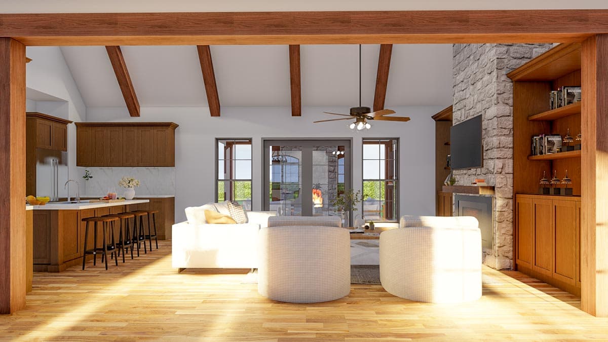 Plan 70508MK: 3 Bed Brick and Stone House Plan - 2428 Sq Ft - Image #12 - European, French Country