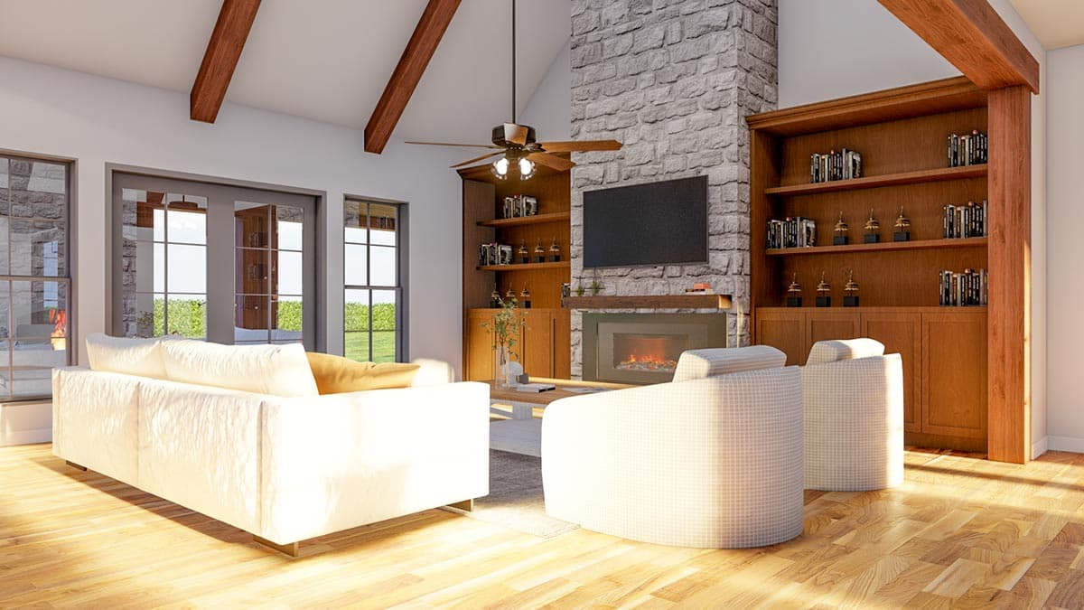 Plan 70508MK: 3 Bed Brick and Stone House Plan - 2428 Sq Ft - Image #13 - European, French Country