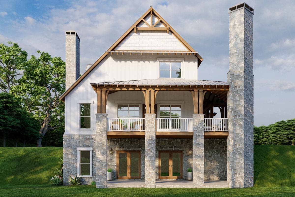 Plan 70509MK: Rustic House Plan with Wraparound Porch - 3307 Sq Ft - Image #5 - Cottage, Mountain, Rustic, Vacation