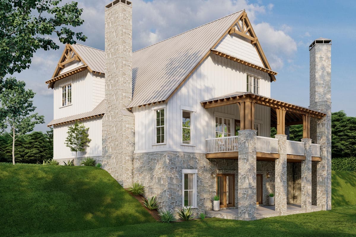 Plan 70509MK: Rustic House Plan with Wraparound Porch - 3307 Sq Ft - Image #6 - Cottage, Mountain, Rustic, Vacation