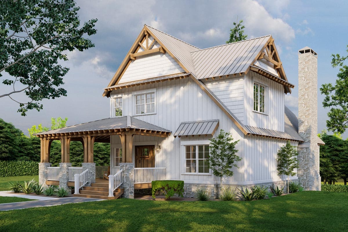 Plan 70509MK: Rustic House Plan with Wraparound Porch - 3307 Sq Ft - Image #8 - Cottage, Mountain, Rustic, Vacation