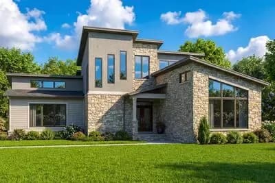 2 Bed Modern with Upstairs Sleeping Loft - 1911 Sq Ft