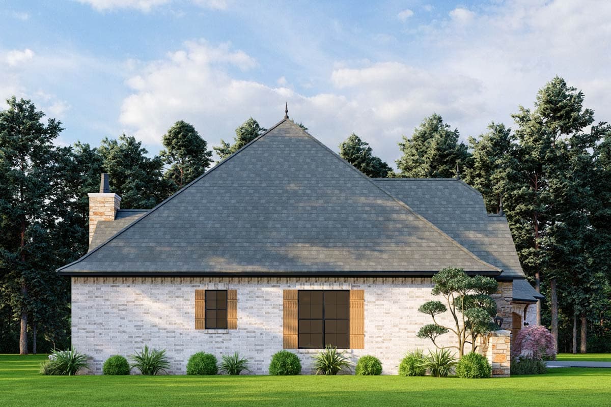 Plan 70515MK: 4 Bed French Country House Plan with Bonus Over Garage - 2647 Sq Ft - Image #5 - European, French Country, Traditional, Transitional