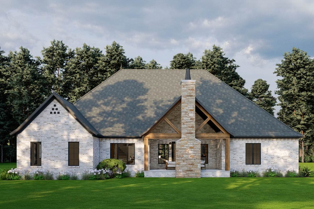 Plan 70515MK: 4 Bed French Country House Plan with Bonus Over Garage - 2647 Sq Ft - Image #6 - European, French Country, Traditional, Transitional