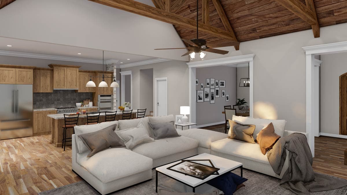 Plan 70515MK: 4 Bed French Country House Plan with Bonus Over Garage - 2647 Sq Ft - Image #11 - European, French Country, Traditional, Transitional