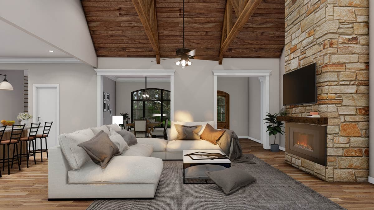 Plan 70515MK: 4 Bed French Country House Plan with Bonus Over Garage - 2647 Sq Ft - Image #13 - European, French Country, Traditional, Transitional