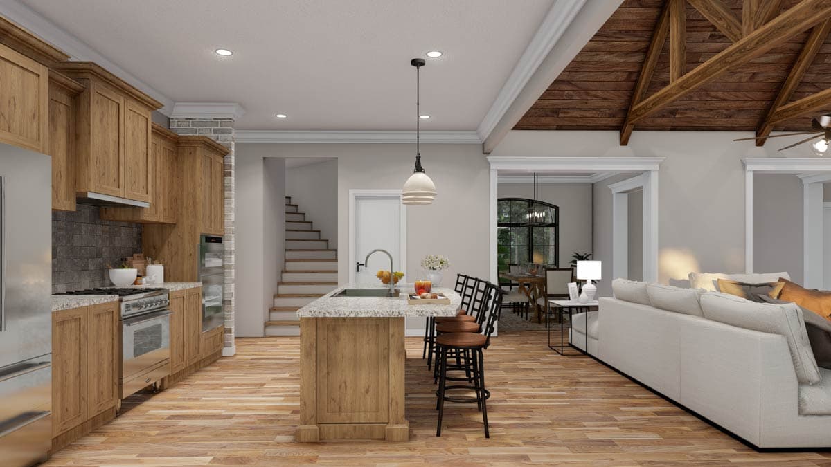 Plan 70515MK: 4 Bed French Country House Plan with Bonus Over Garage - 2647 Sq Ft - Image #16 - European, French Country, Traditional, Transitional