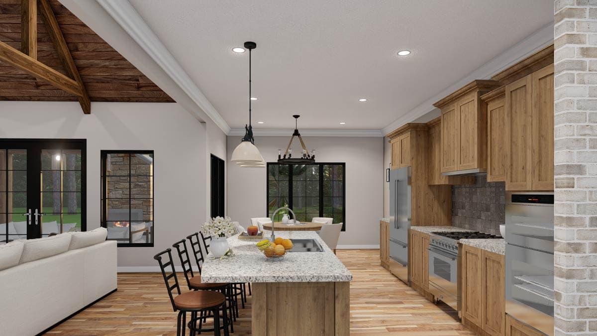 Plan 70515MK: 4 Bed French Country House Plan with Bonus Over Garage - 2647 Sq Ft - Image #17 - European, French Country, Traditional, Transitional