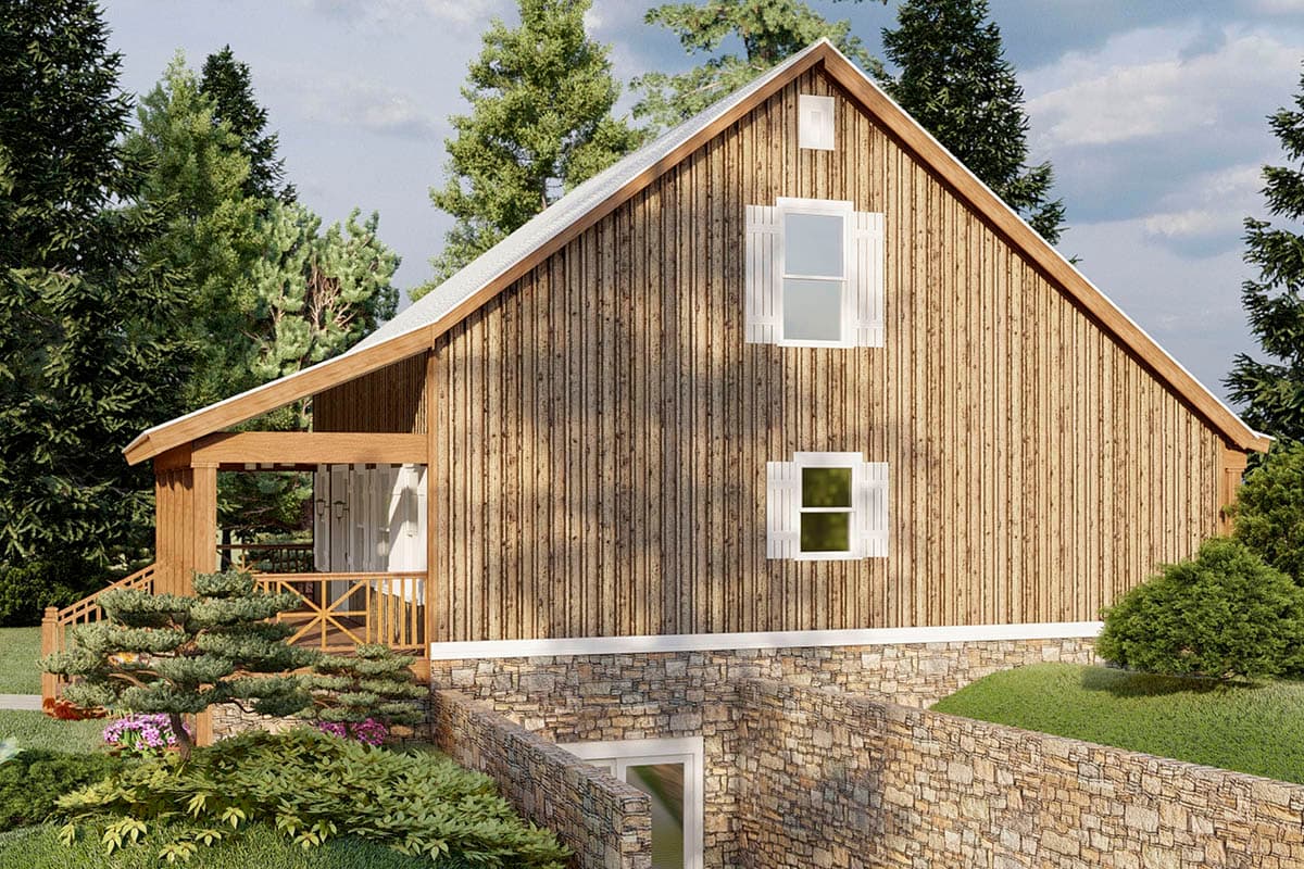 Plan 70517MK: 3 Levels of Country Living - 1661 Sq Ft - Image #5 - Cottage, Country, Mountain, Rustic, Vacation