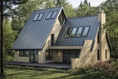 Modern 3-Bedroom A-Frame House Plan with Loft and Great Room