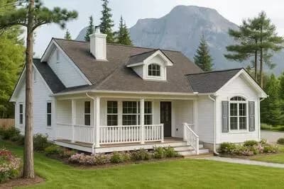 Charming Country Cottage House Plan with Wrap-Around Porch and Split Bedrooms