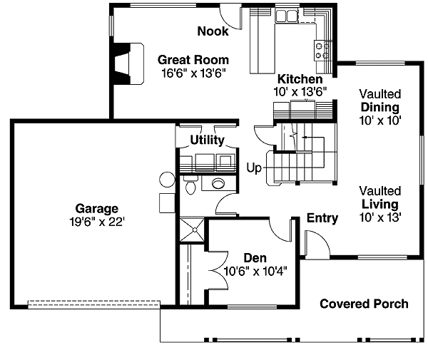 Plan 72017DA: Brightly Illuminated House Plan - Floor Plan - Main Level - Country, Traditional