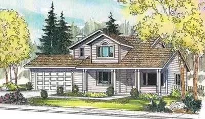 Brightly Illuminated House Plan