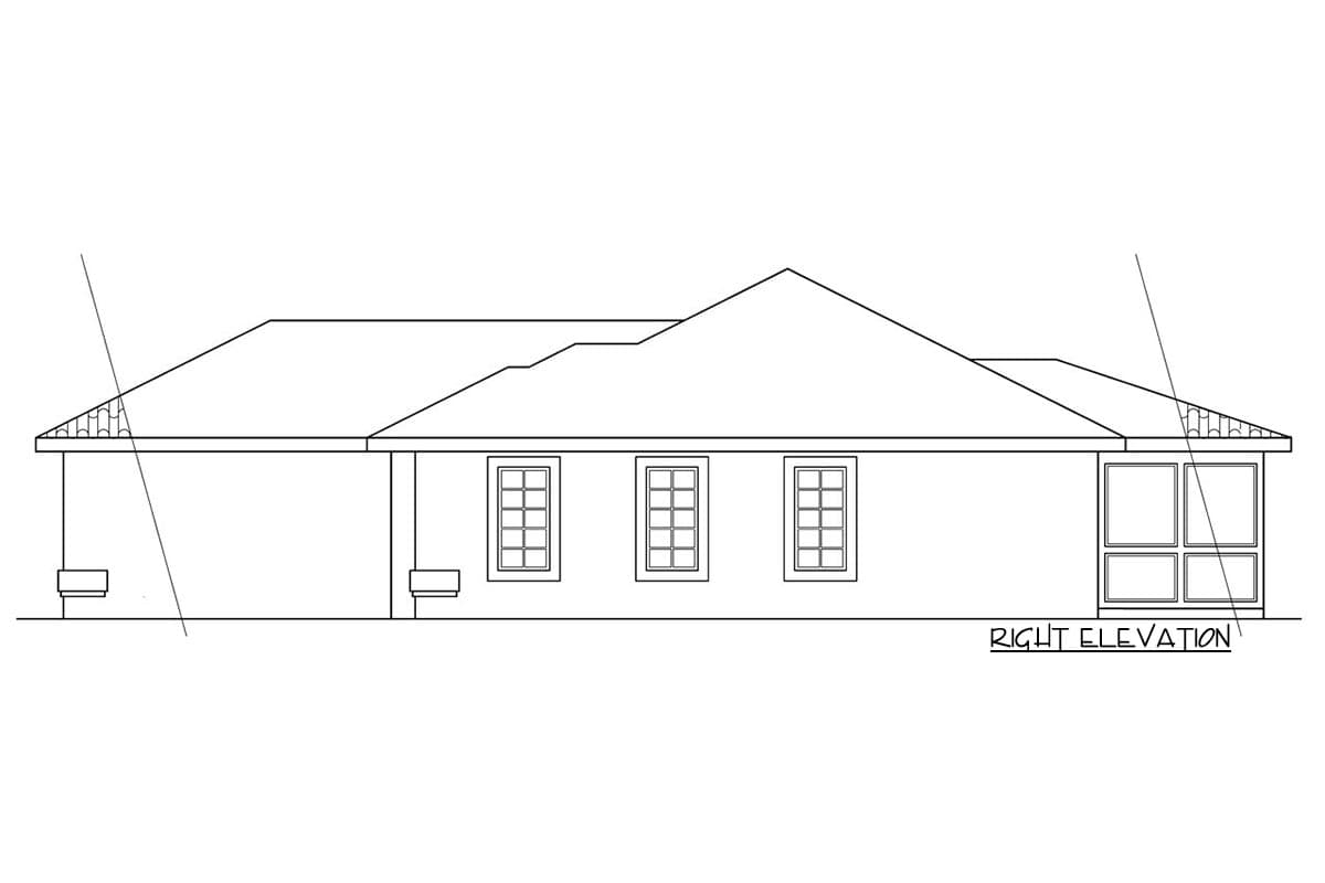 Plan 72035DA: Economical Mediterranean - Image #4 - Florida-Style, Mediterranean