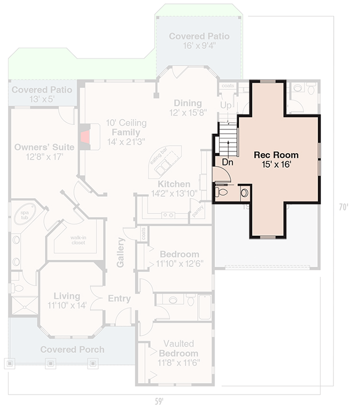 Plan 72059DA: Craftsman Bungalow House Plan with Flexible Bonus Space - Floor Plan - 2nd Floor - Bungalow, Craftsman