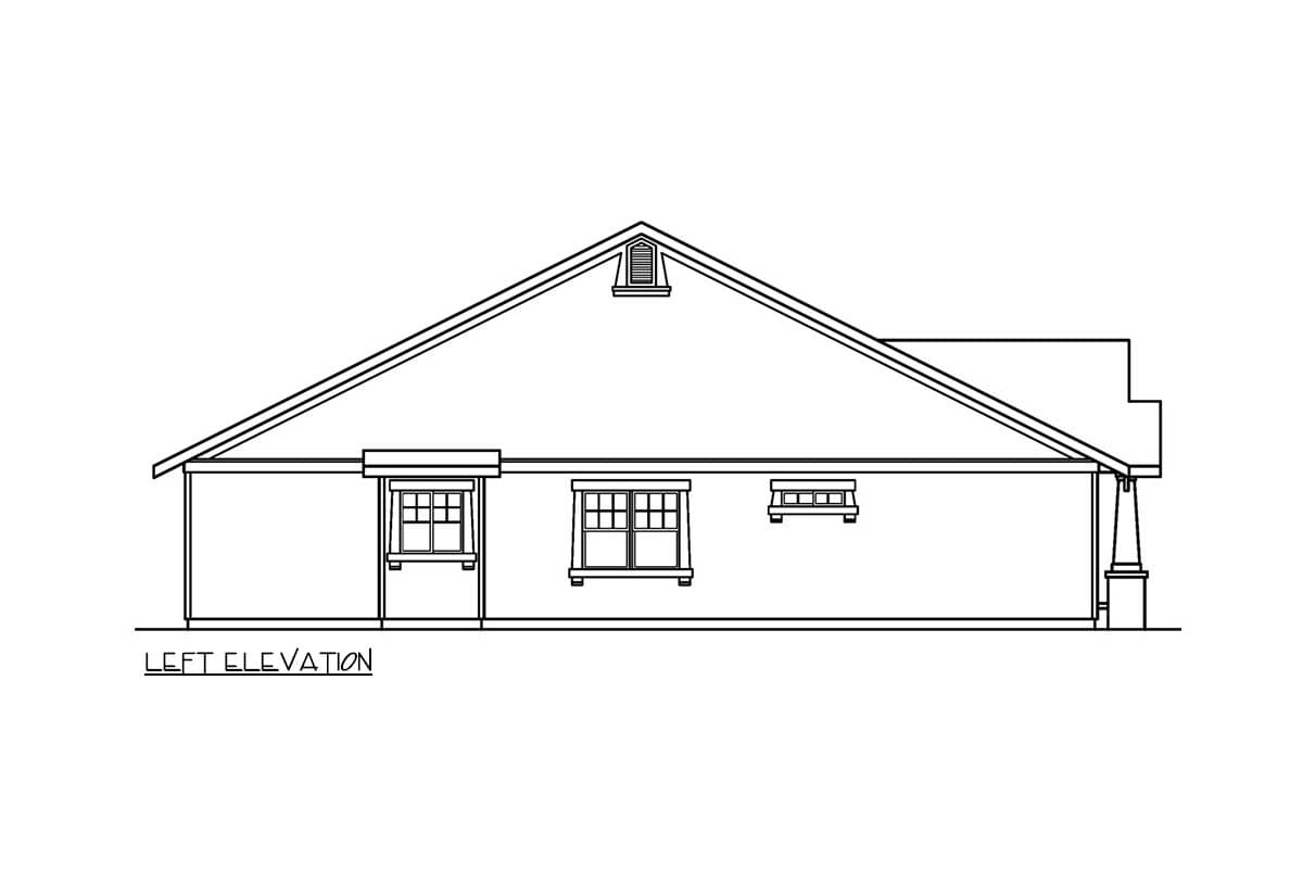 Plan 72103DA: Three Bedroom Craftsman House Plan with Inviting Front Porch - Image #3 - Cottage, Country, Craftsman, Ranch