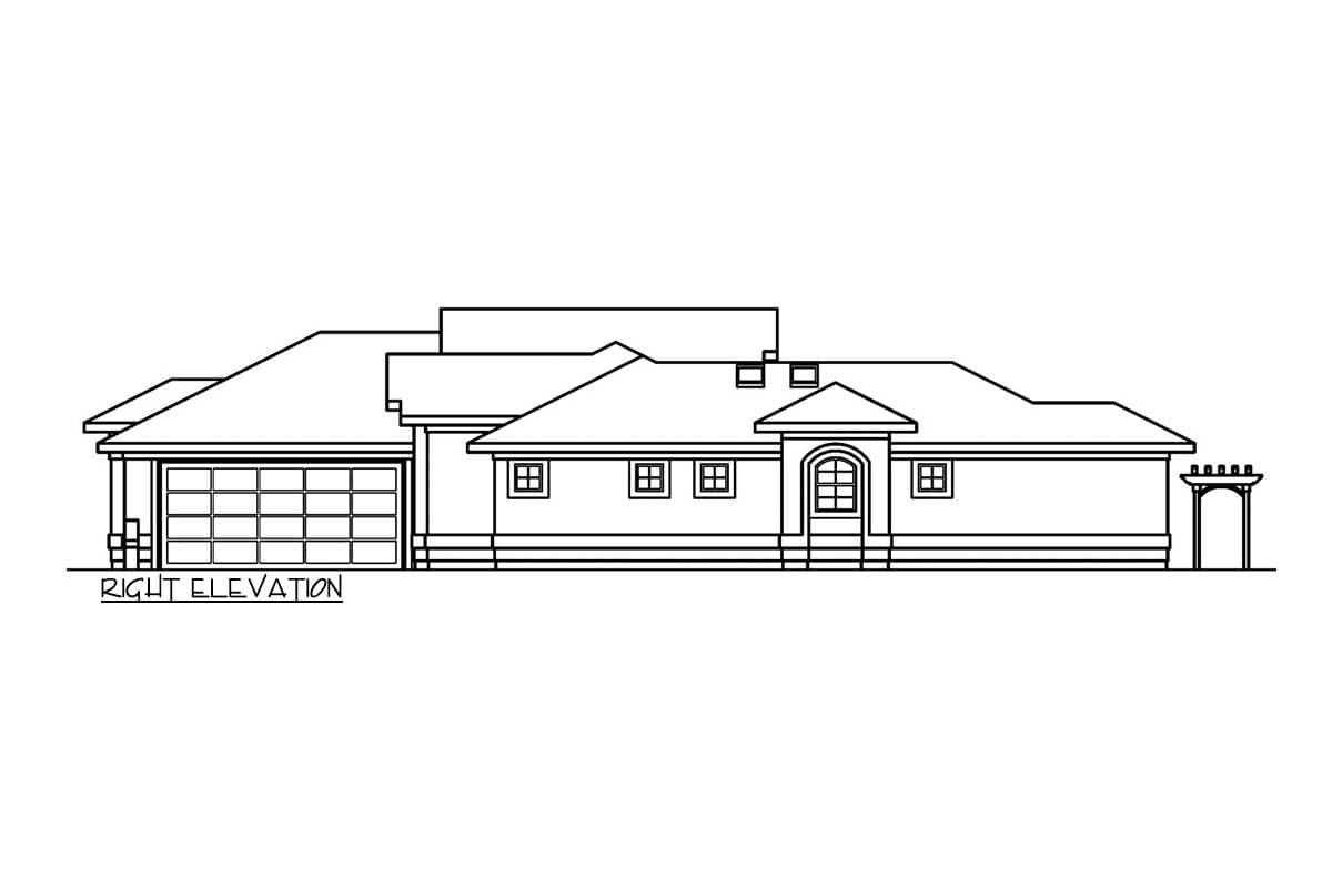 Plan 72108DA: Wraparound Central Courtyard with Large Pool - Image #4 - Florida-Style, Mediterranean