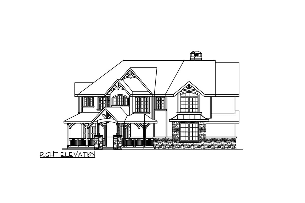 Plan 72114DA: Spacious Two-Story Country House Plan with Four Bedrooms and Wraparound Porch - Image #4 - Country, Craftsman, Traditional