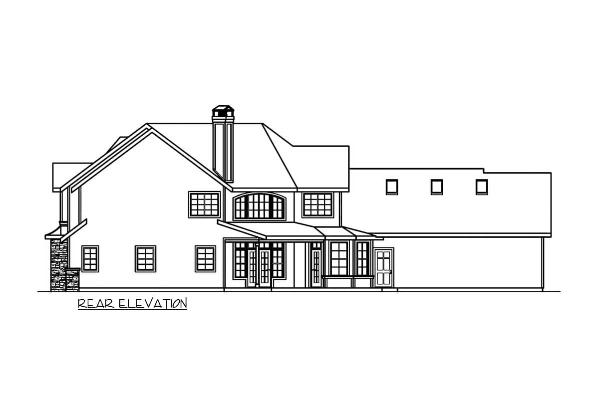 Plan 72114DA: Spacious Two-Story Country House Plan with Four Bedrooms and Wraparound Porch - Image #3 - Country, Craftsman, Traditional