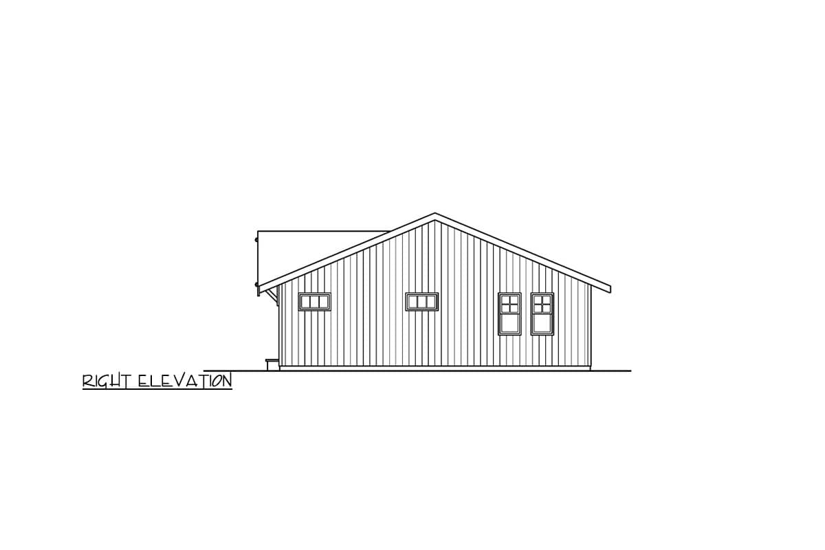 Plan 72138DA: Country Ranch House Plan with Vaulted Living and 3 Bedrooms - Image #4 - Country, Ranch, Traditional