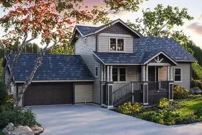 Craftsman House Plan with Vaulted Ceilings and Loft