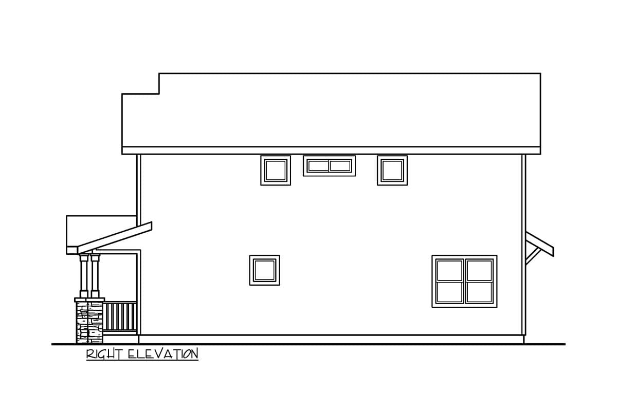 Plan 72150DA: Craftsman New American House Plan with Three Bedrooms and Bonus Space - Image #5 - Craftsman, New American