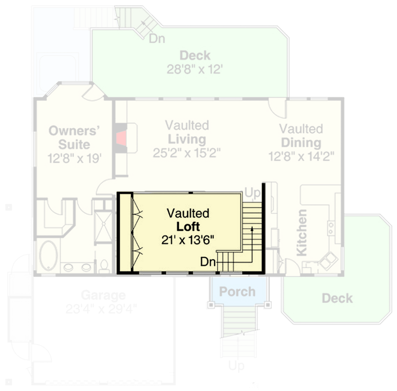 Plan 72197DA: Spacious Northwest Craftsman House Plan with Two Master Suites and 3-Car Garage - Floor Plan - 3rd Floor - Craftsman, Northwest, Vacation