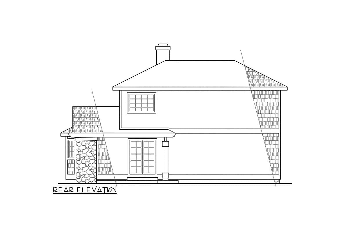 Plan 72210DA: Rustic Northwest Style Vacation House Plan with Wraparound Porch and Loft - Image #3 - Northwest, Rustic, Vacation