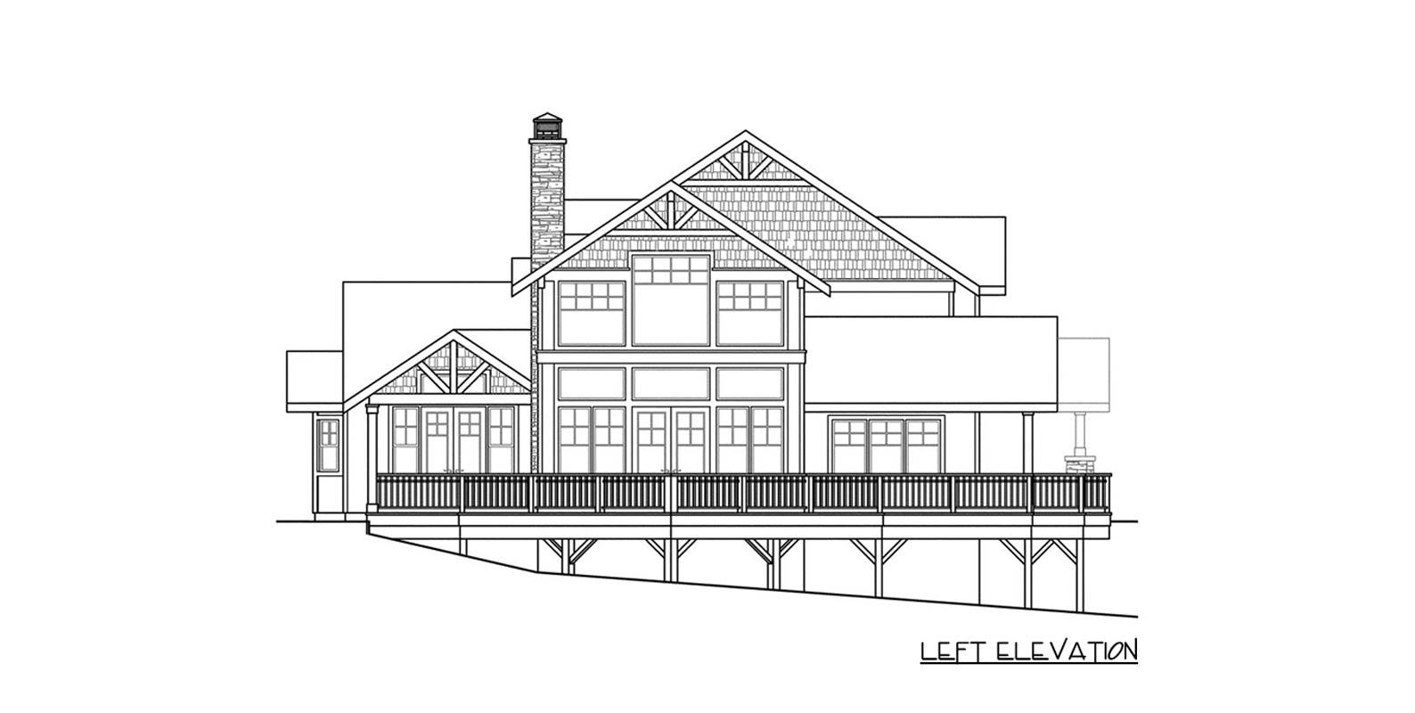 Plan 72214DA: 3-Bed Country Craftsman Lodge Home Plan with Wrap-Around Porch - 2726 Sq Ft - Image #16 - Country, Craftsman, Mountain, Northwest, Rustic