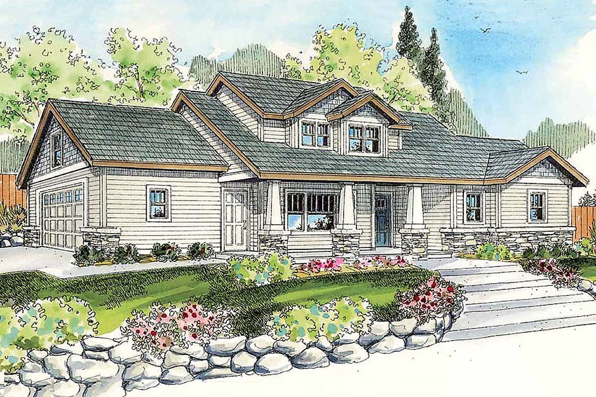 Plan 72250DA: Sturdy Craftsman Home - Image #10 - Craftsman, Northwest