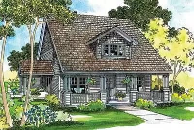 Symmetrical Design with Full Front Porch