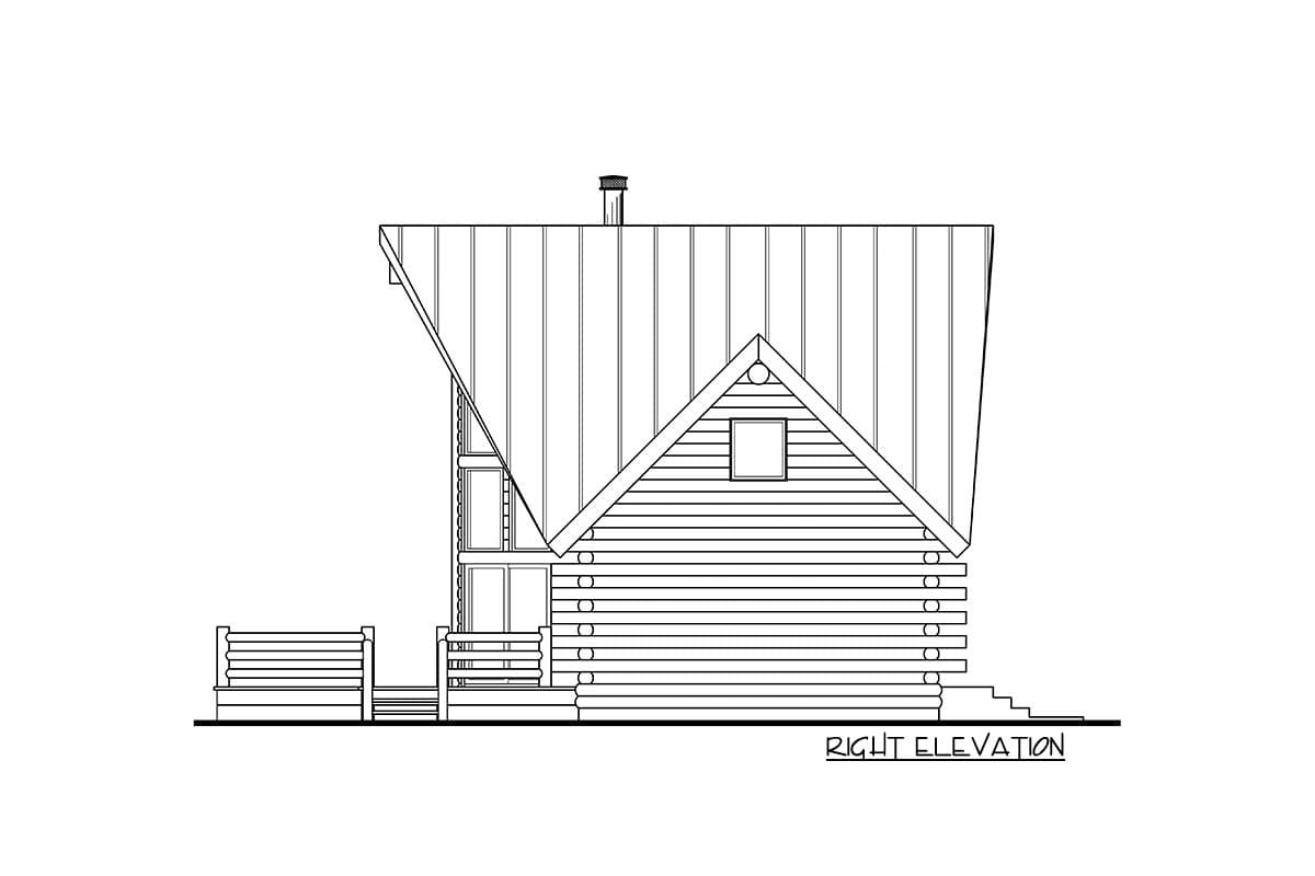 Plan 72320DA: A-Frame Log Cabin House Plan with Lofty Great Room and Bunk Room - Image #5 - Log Cabin, Mountain, Rustic, Vacation