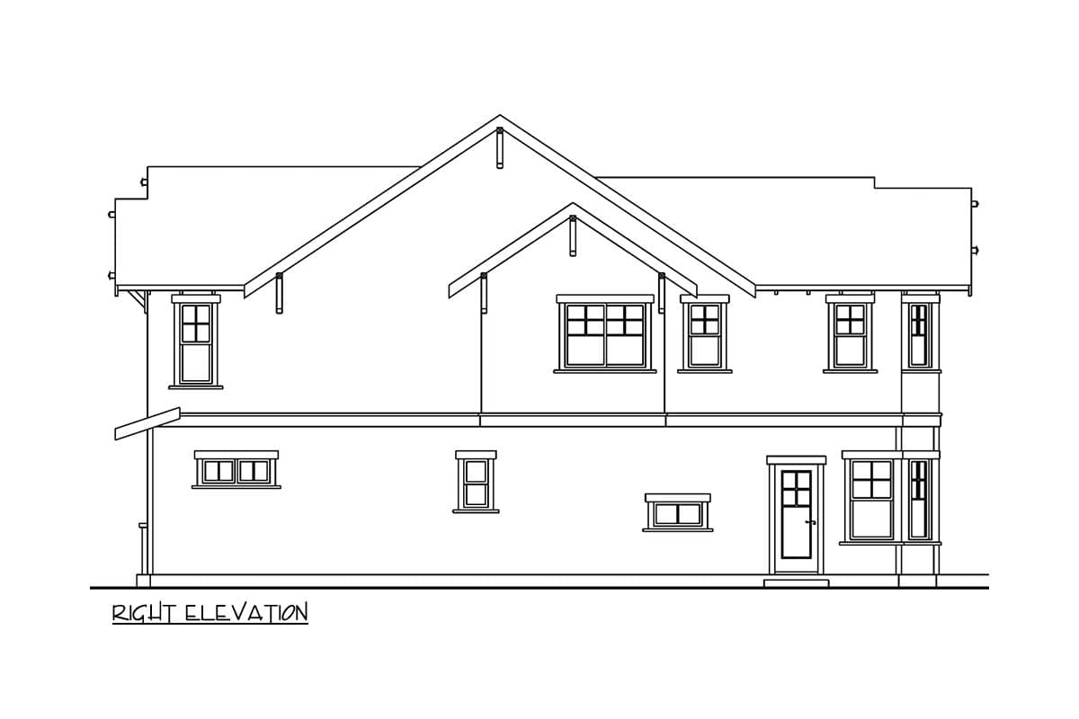 Plan 72473DA: Craftsman House Plan with Wraparound Porch and Detached Two-Car Garage - Image #4 - Craftsman, Shingle, Traditional