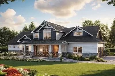 Handsome Craftsman Home Plan