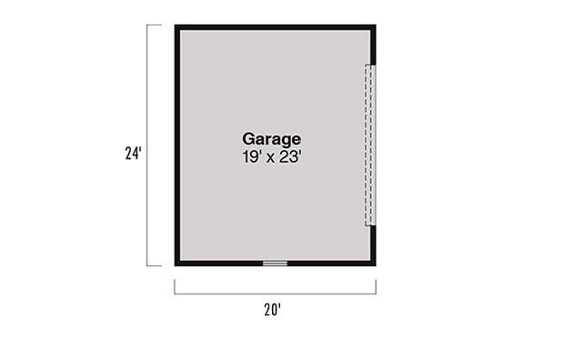 Plan 72549DA: Bungalow House Plan with Three Bedrooms and Porte Cochere - Floor Plan - Detached Garage - Bungalow, Craftsman, Northwest