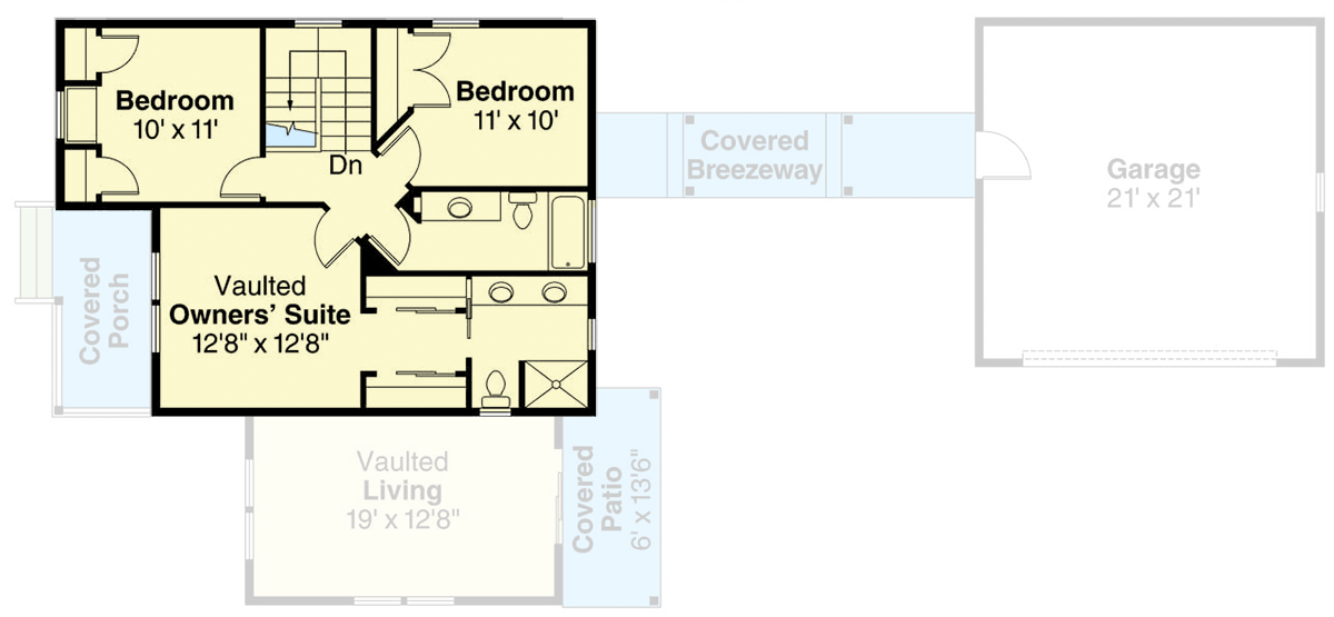 Plan 72556DA: Charming Mountain Style House Plan with Three Bedrooms and Detached Garage - Floor Plan - 2nd Floor - Country, Mountain, Northwest