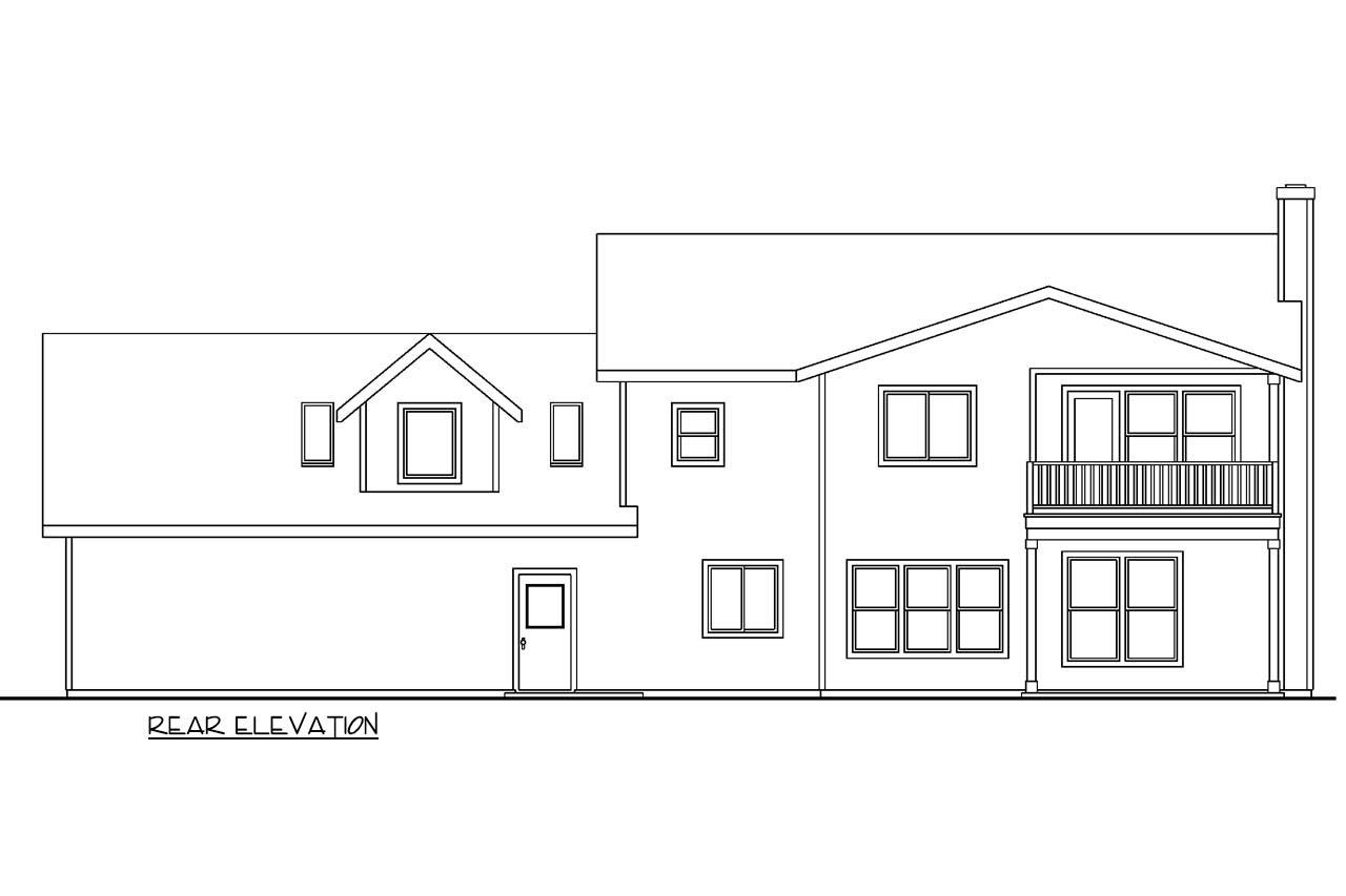 Plan 72568DA: Traditional Three Bedroom Country House Plan with Spacious Three Car Garage - Image #5 - Country, New American, Traditional
