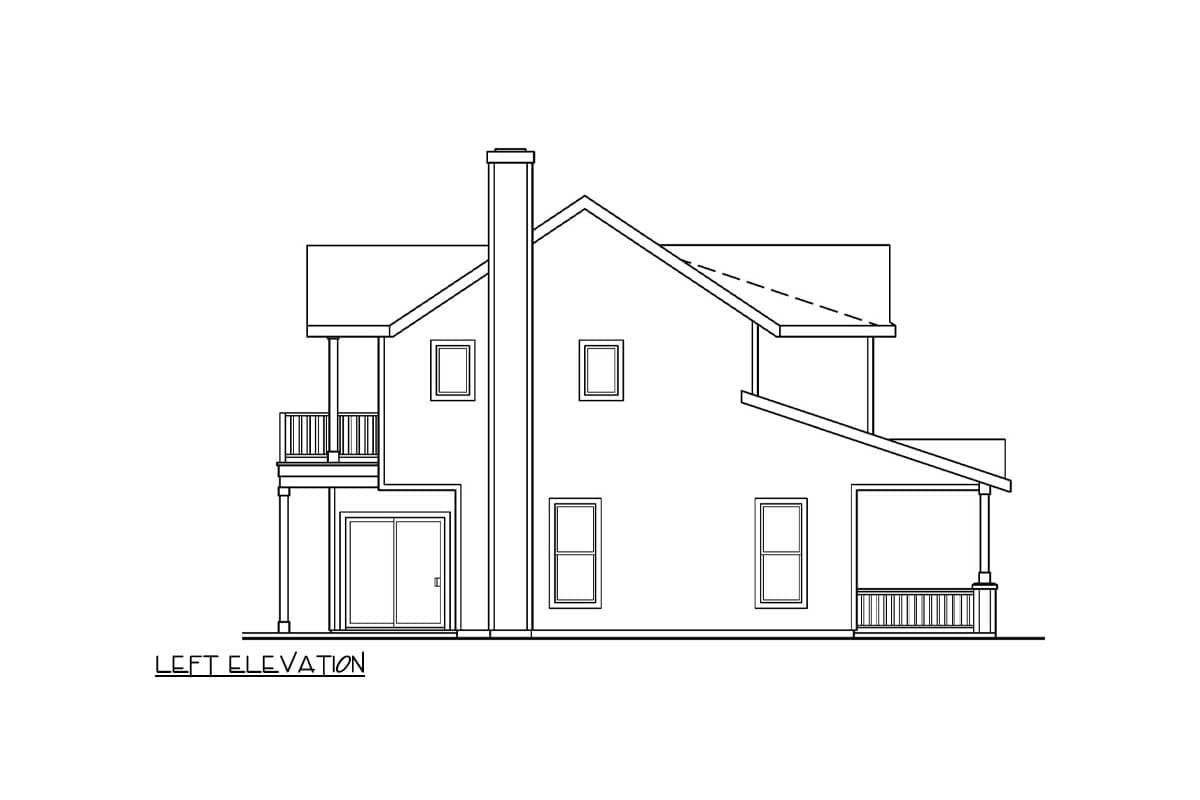 Plan 72568DA: Traditional Three Bedroom Country House Plan with Spacious Three Car Garage - Image #4 - Country, New American, Traditional