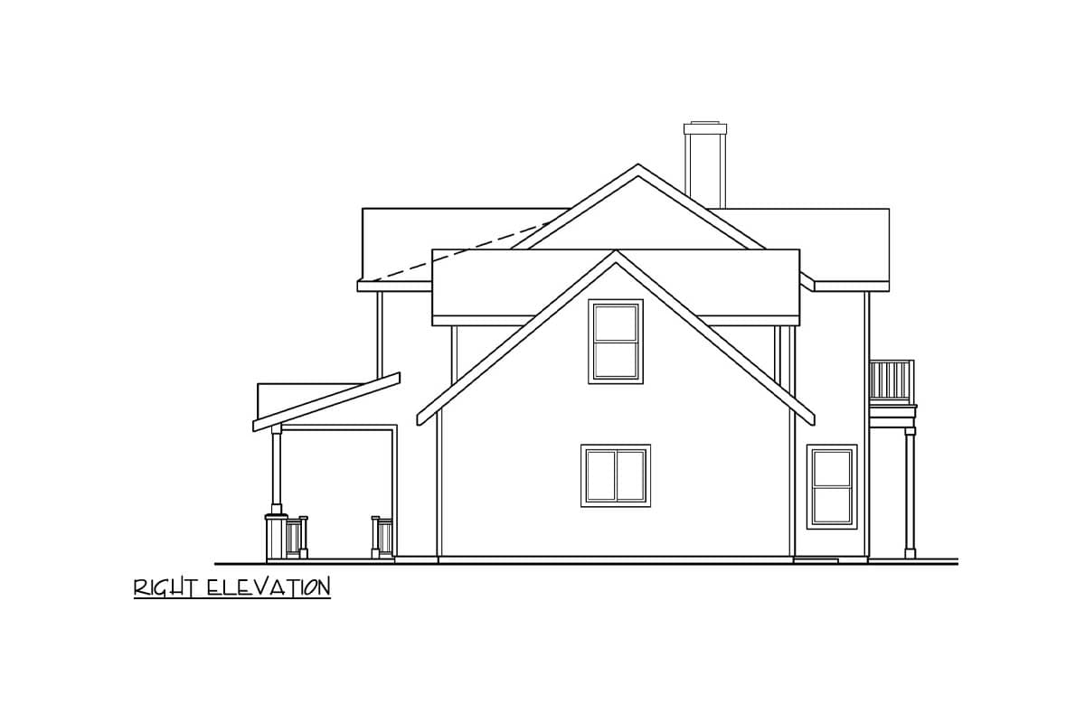 Plan 72568DA: Traditional Three Bedroom Country House Plan with Spacious Three Car Garage - Image #6 - Country, New American, Traditional