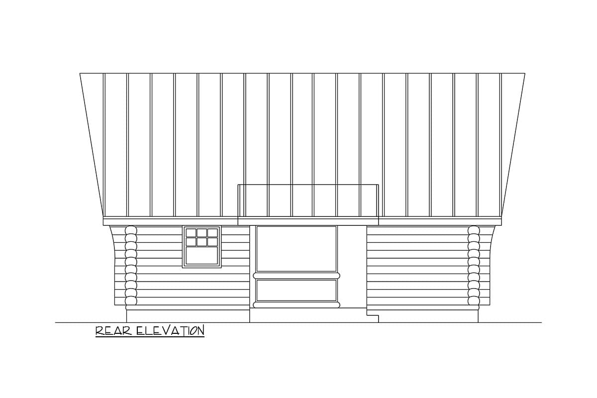 Plan 72580DA: Cozy Log Home for All Seasons - Image #4 - Cabin, Cottage, Log Cabin, Mountain, Rustic, Vacation