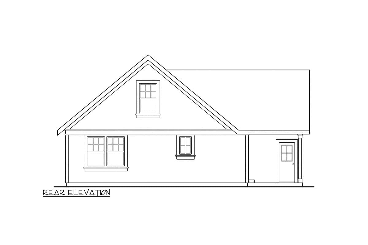 Plan 72581DA: Modest Home Plan Offers Modern Amenities - 1426 Sq Ft - Image #4 - Cottage, Country