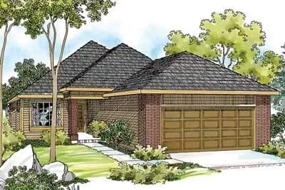 Narrow Lot Southern Home