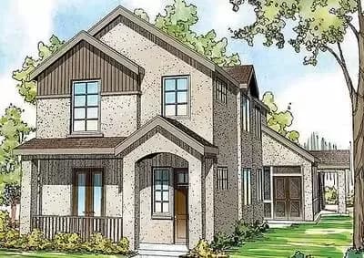 Townhome Plan with Guest Apartment