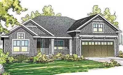 Craftsman Ranch Home Plan