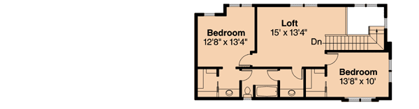 Plan 72693DA: Narrow Lot Home Plan with Options - Floor Plan - 2nd Floor - Traditional
